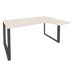 Onix Стол эргономичный правый на О-образном м/к O.MO-SA-4 (R) Денвер светлый/Антрацит металл 1580*1180*750 (800/460)