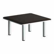 DIONI_Стол журнальный DCT 808M.1 Венге Магия/Алюминий 800х800х400