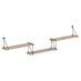 COFFEE_Полка с полкодержателями  SH4-ROD/BAR Дуб Сонома светлый 1780х166х392 COFFEE