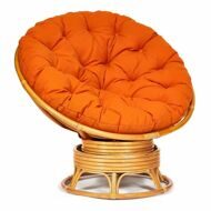 Кресло-качалка "PAPASAN" w 23/01 B/с подушкой/Honey (мед), ткань Оранжевый, С 23_