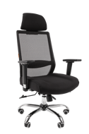 Офисное кресло Chairman 555 Россия LUX TW черный .