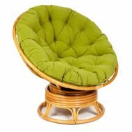 Кресло-качалка "PAPASAN" w 23/01 B/с подушкой/Honey (мед), флок Олива, 23_