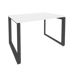 Onix Стол рабочий на О-образном м/к O.MO-SP-2.8 Белый бриллиант/Антрацит металл 1180*800*750